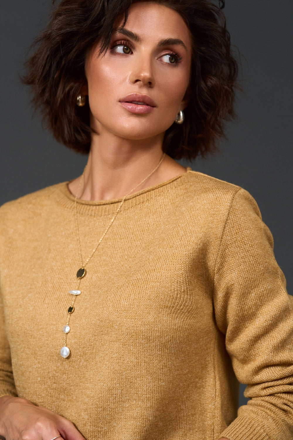 Pulover 2986 — ocru