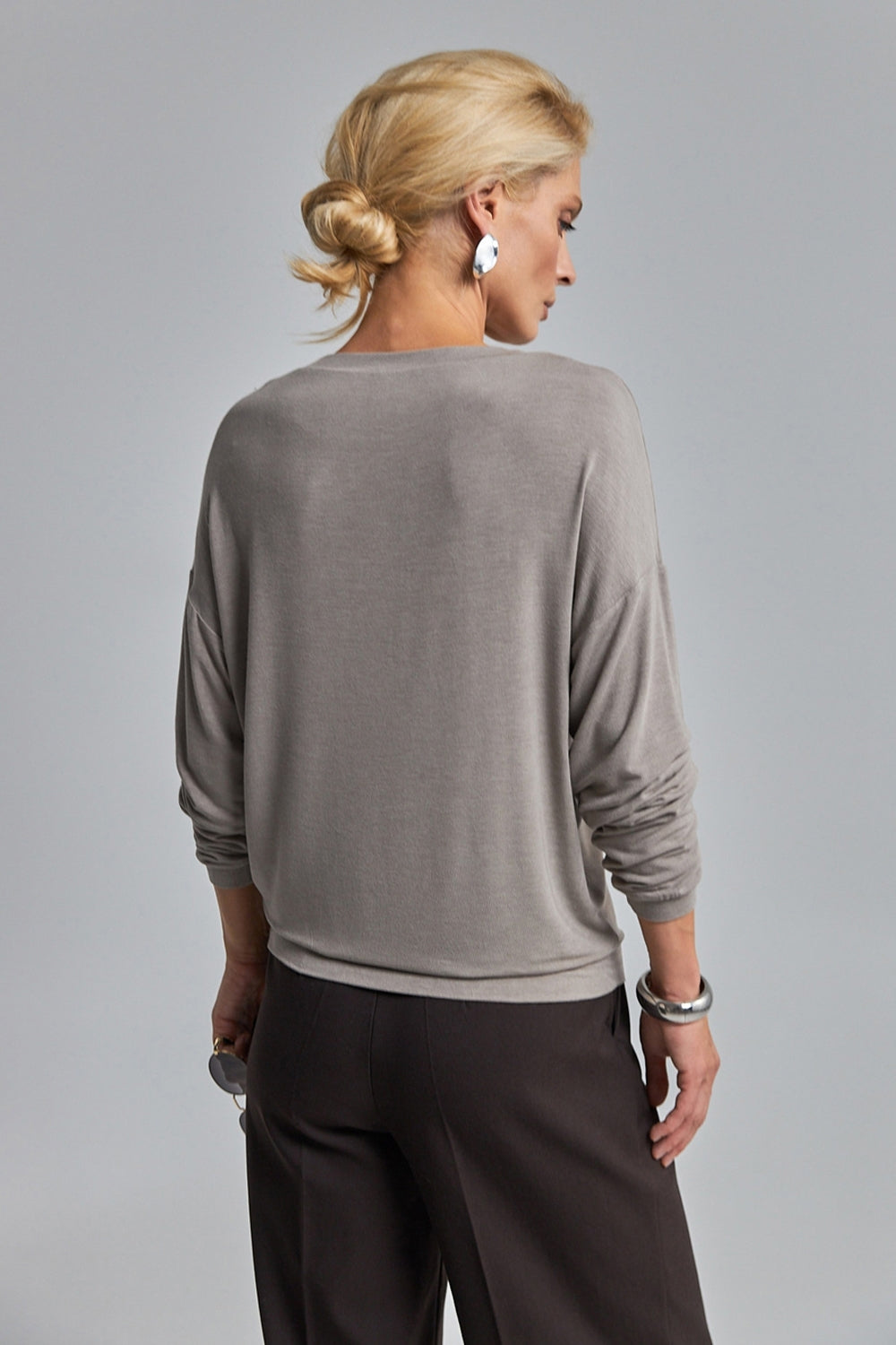 Pulover 3082 — taupe închis - taupe închis