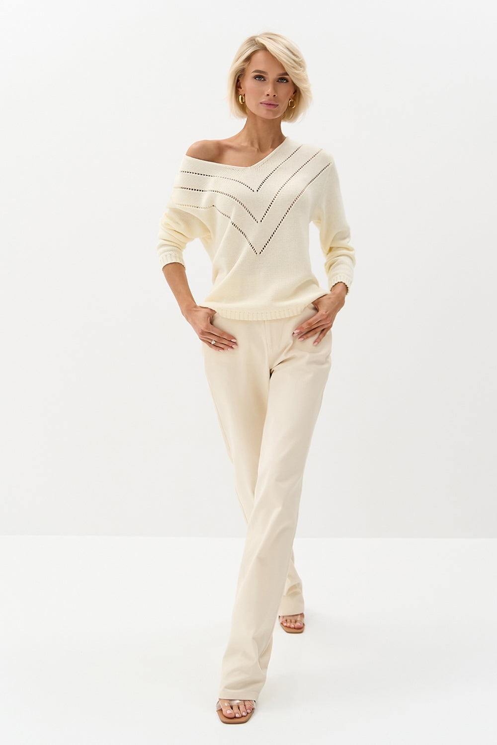 Pantaloni 3092 — ivory - ivory