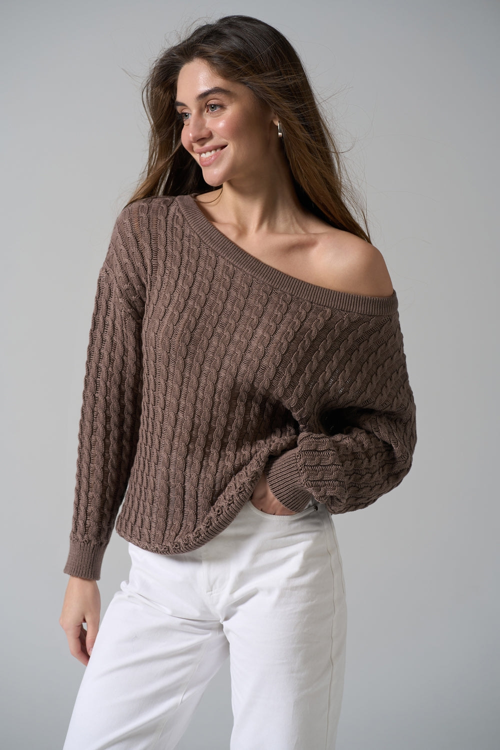 Pulover 2857 — mocca mousse - mocca mousse